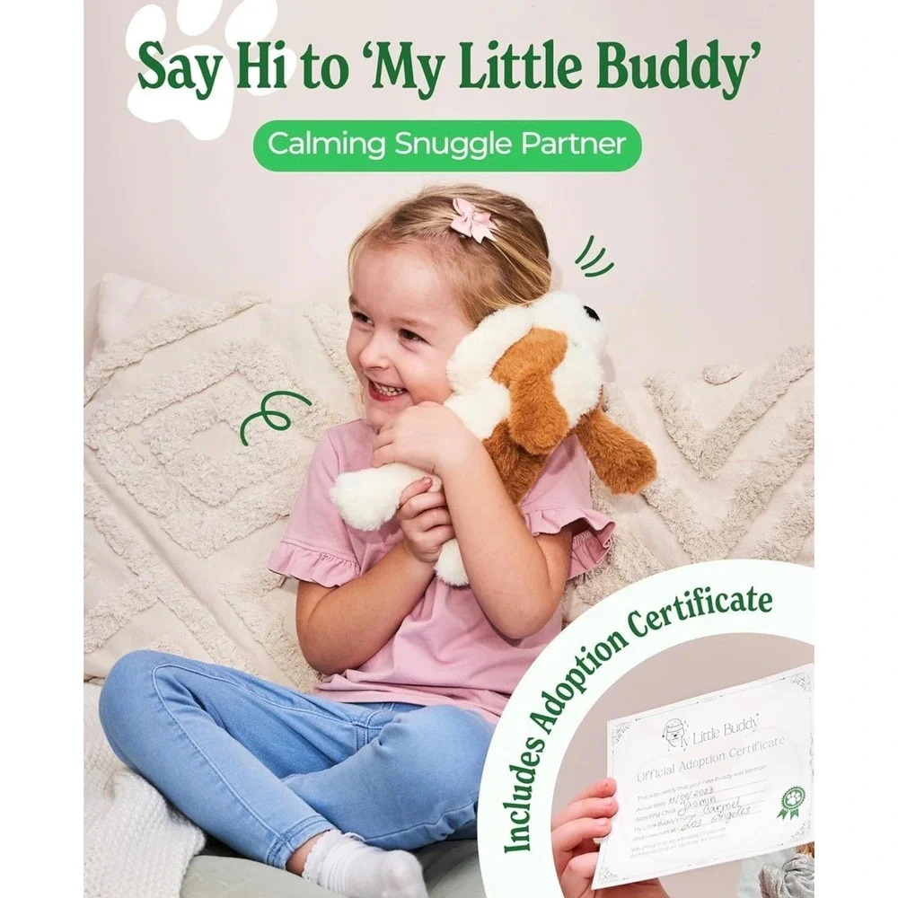 My Little Buddy Weighted Plush Puppy 1.5lb Microwavable Heat Cold Pack - Picture 2 of 6